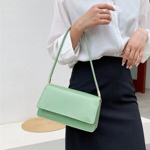 Green shoulder bag